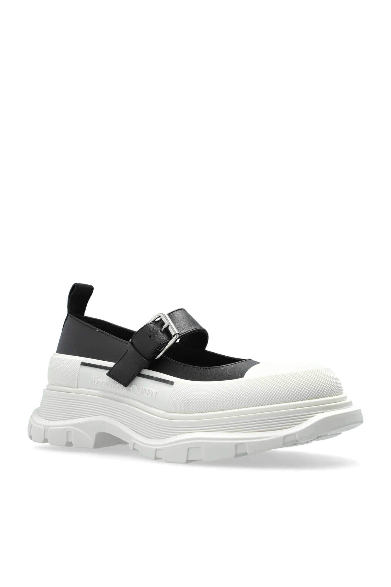 Alexander McQueen Leather shoes with logo | Women's Shoes